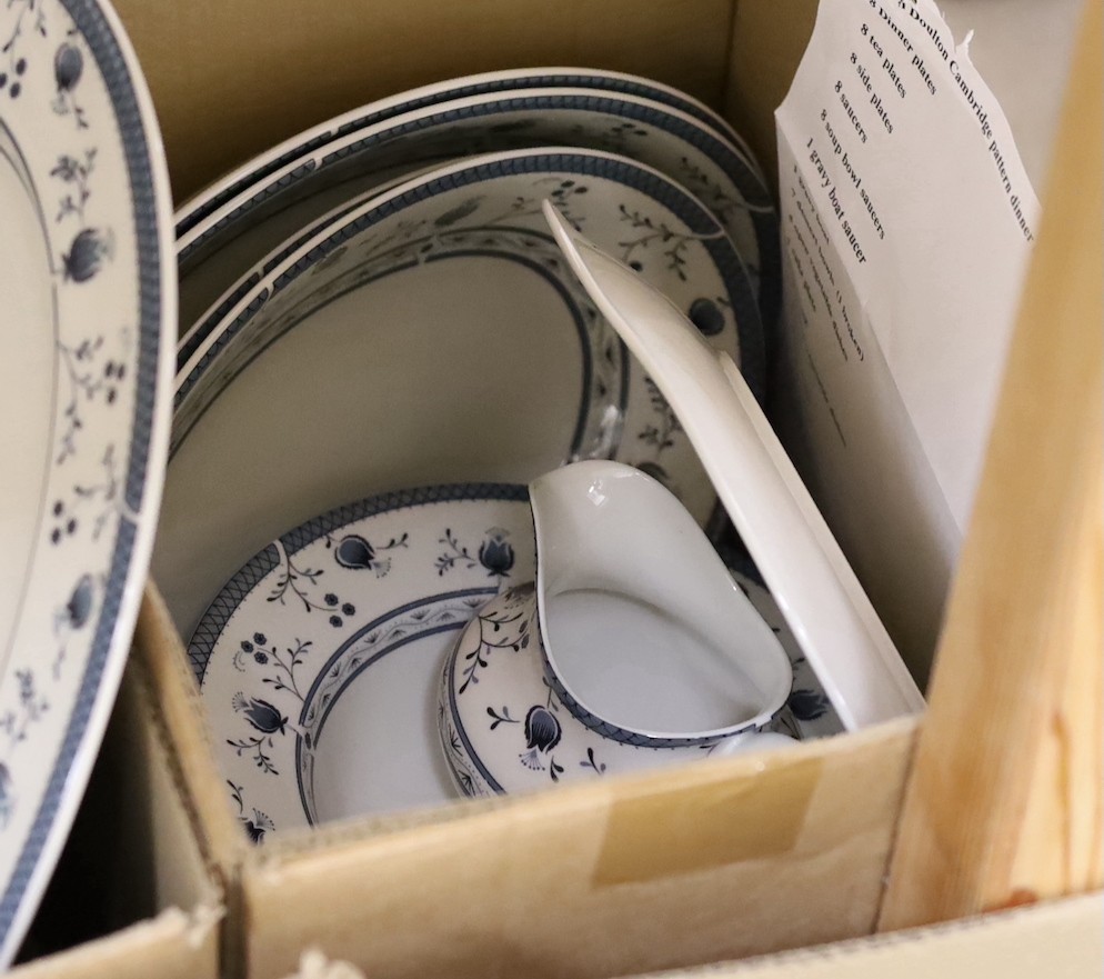 A Royal Doulton dinner and tea service, 76 pieces, Cambridge pattern